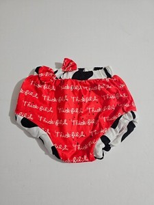 Thick-fil-a Cow Print Baby Diaper Cover Sz 12-18M , Novelty Chick fil a Inspired