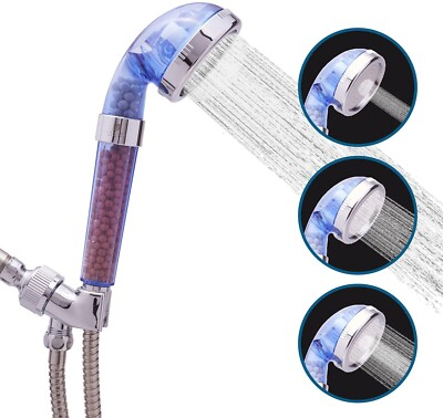 #ad #ad Refresh Ionic Shower Head High Pressure Filter Water Softener Hose amp; Bracket Set $25.77