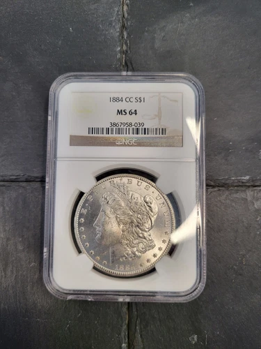 1884 CC Morgan Silver Dollar NGC MS64