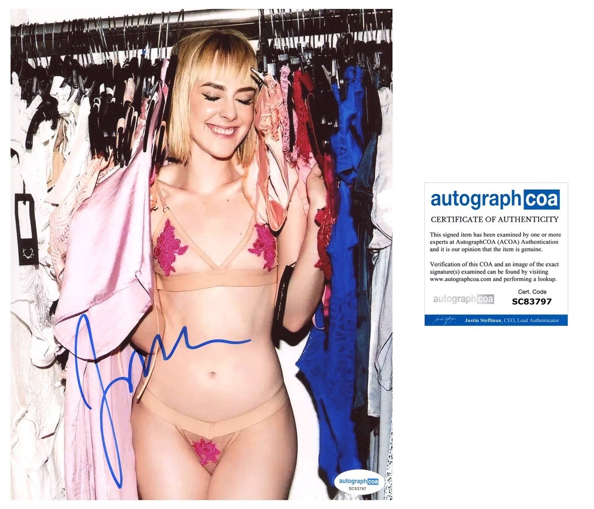 Jena Malone 'Hunger Games' Signed 8x10 Photo Actress Sexy ACOA | eBay