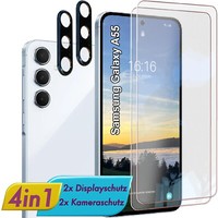 FüR Samsung A55 Display & Kamera Schutzglas Panzerfolie Linsen Glas Schutz Folie