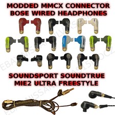 OEM Bose Soundsport -Modded MMCX Connector Soundtrue Ultra MIE2 Wired Headphones