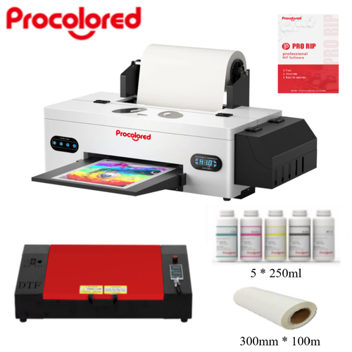 Procolored A3 DTF L1800 Transfer Printer for Dark / White Garments ...