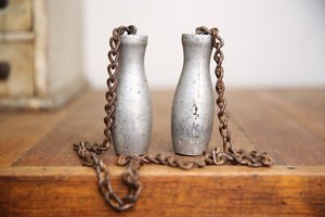 Antique Window Weights Vintage Cast Iron Victorian Sash Pulley Counterweight