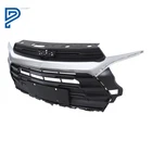 For 2021 2022 2023 Chevrolet Trailblazer Front Bumper Grill Grille Black Chrome