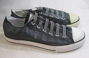 black all star glitter ox trainers