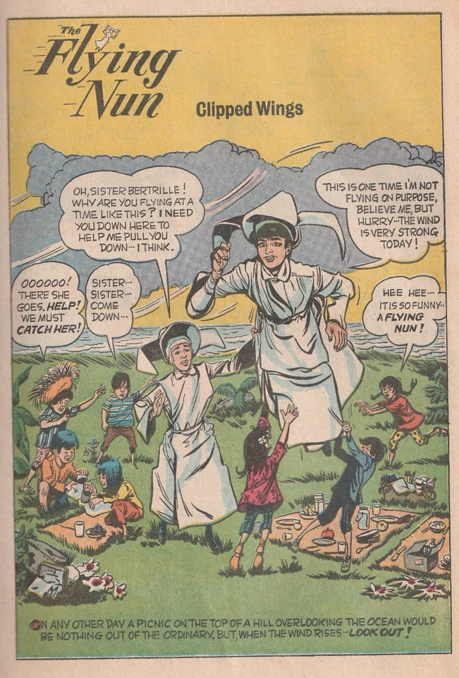 The Flying Nun #4 Dell 1968 "Classic TV Series Photo Cover" Foto 3 de 4