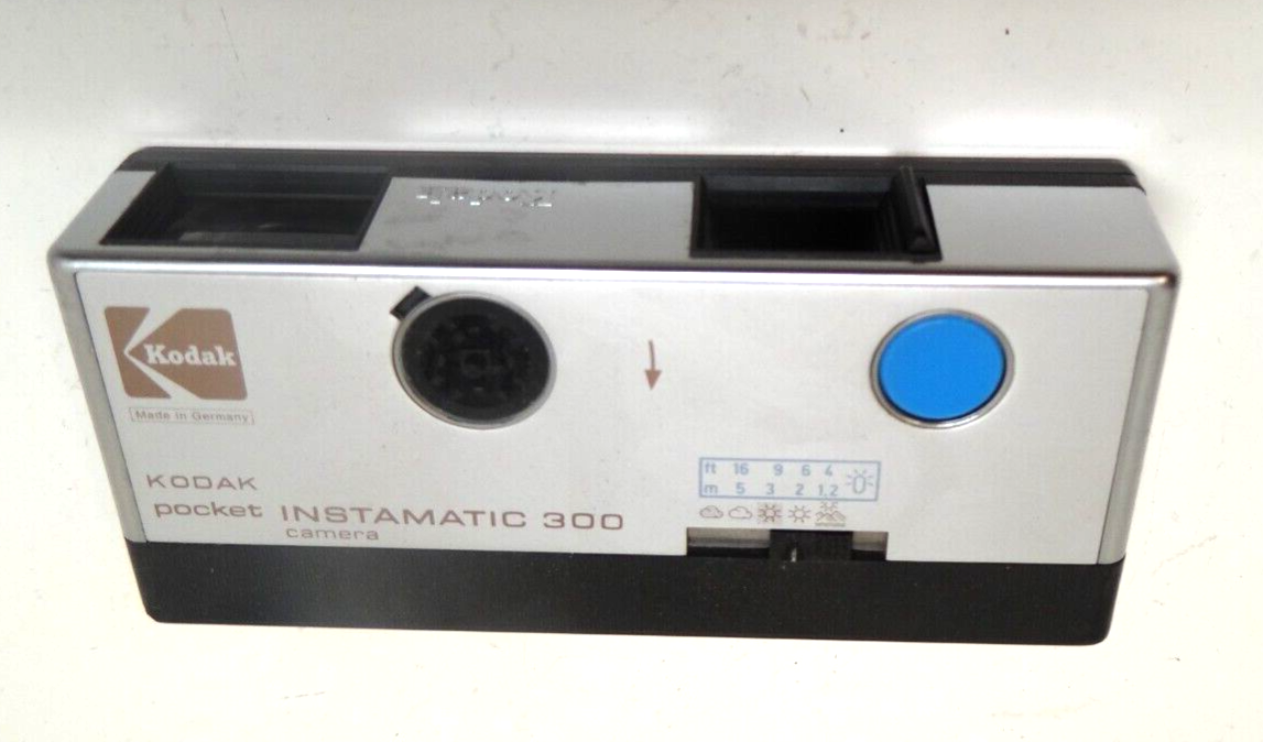 Appareil Photo Vintage Kodak Pocket Instamatic 300, Compact Argentique De Collection