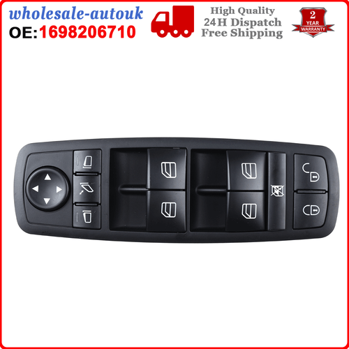 Interruttore alzacristalli elettrico per Mercedes Benz Classe A B W169 W245 A1698206710 - Foto 4 di 9