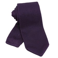 Mens Vintage Multi-colored Casual Knitted Neckties 118-dark Purple