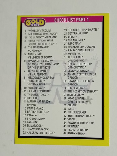 Merlin WWF World Wrestling Federation Gold Series 2 Karten 1992 - Bild 190 von 193