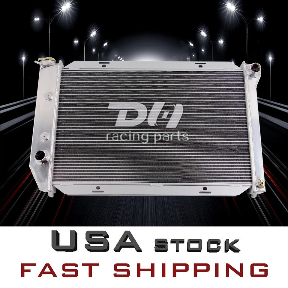 Radiador de aluminio 4 filas ajuste 69-73 Ford Mustang 5,0 L V8 Mercury Marquis 7,0 L V8 #381 Foto 2 de 4