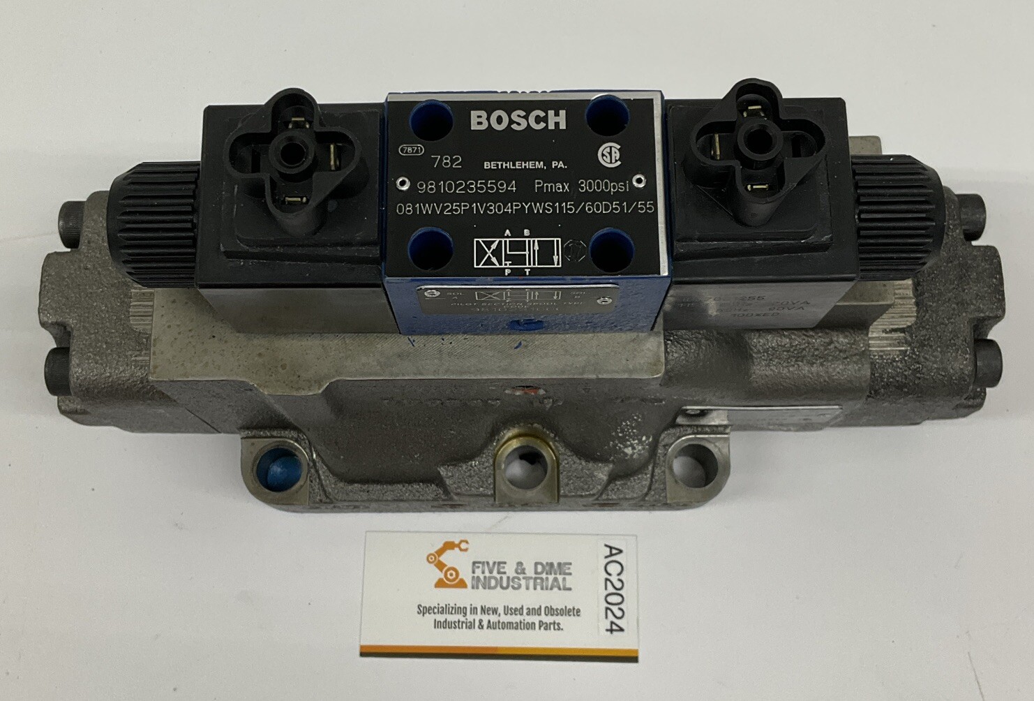 Bosch 9810235594 / 081WV25P1V304PYWS115/60D51/55 Hyraulic Valve 110/115V