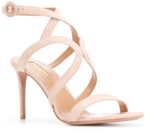 Aquazzura Women's high heels strappy sandals in light pink suede US 11 - EU 42 - Picture 1 of 4