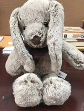 Brown Rabbit Plush Bunny 16" HugFun Frosted Stuffed Animal Easter Grey Gray