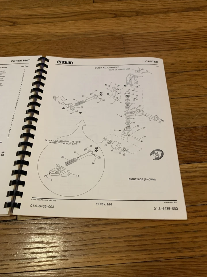 Crown Pallet Jack PW 3000 Series Serviço/Manual de Peças OEM Frete Grátis - Imagem 3 de 3