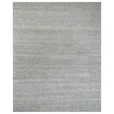 12'x15' Gray Natural Wool Hand Knotted Modern Grass Design Oversized Rug R79865