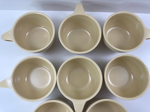 9 Prolon Cadence Tea Coffee Cups Set 2 3/8" 10 oz. Beige # 9830 - Picture 4 of 9