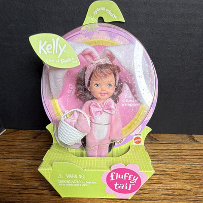Mattel Barbie Kelly Special Edition Fluffy Tail Easter Doll w/ Basket 50932
