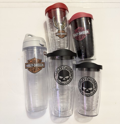 Lot Of 5 Harley-Davidson Tervis Cups
