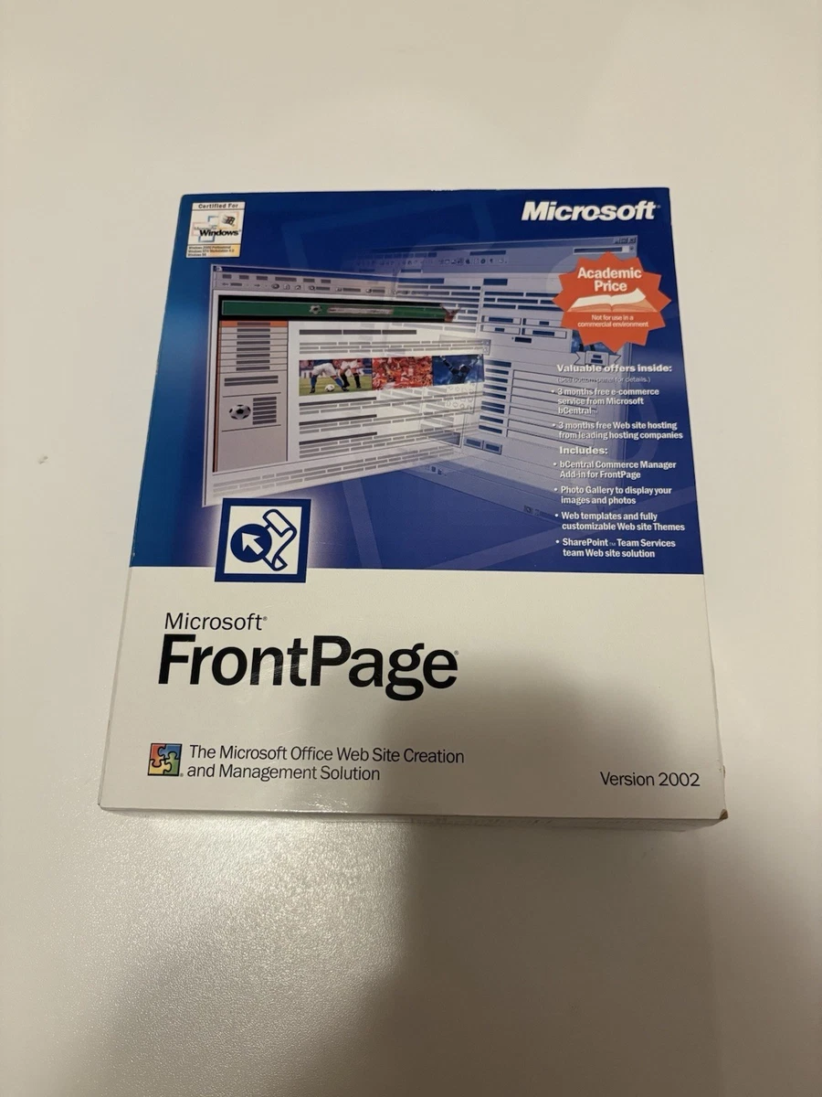 Microsoft ontpage 2000 pas cher - Meilleures ofes sur le neuf et l'occasion