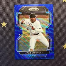Jazz Chisholm 2022 Prizm Blue Wave Prizm Tier III #’d/60 #256 Miami Marlins