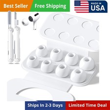 4 Pairs Replacement Ear Tips for AirPods Pro 2nd/1st Generation with Portable