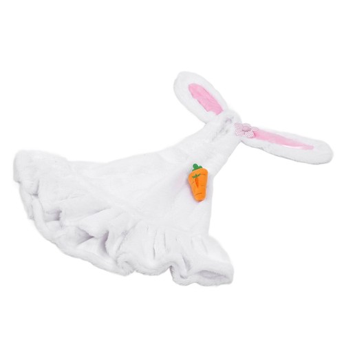 Lawn Goose Clothing Plush Cute Long Ear Easter Bunny Outfit For Goose White US - Picture 10 of 22