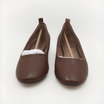 LifeStride Cameo Slip-On Flats, Walnut Smooth, 7.5M NIB