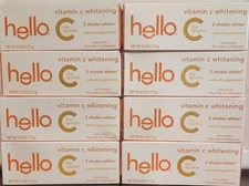 Lot Of 8 hello Vitamin C Whitening Natural Peppermint Toothpaste!