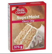 Betty Crocker Super Moist Cherry Chip Cake Mix Canada Exclusive 375g