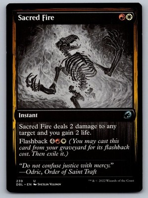 Sacred Fire 239 Uncommon Innistrad: Double Feature Magic: The Gathering LP