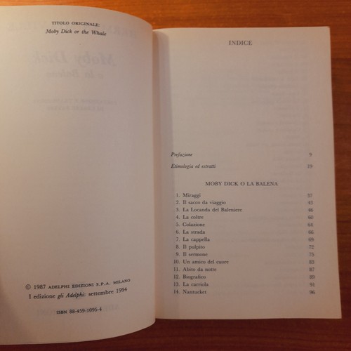 Moby Dick o la Balena - Herman Melville - Gli Adelphi, 1994 - Foto 6 di 10