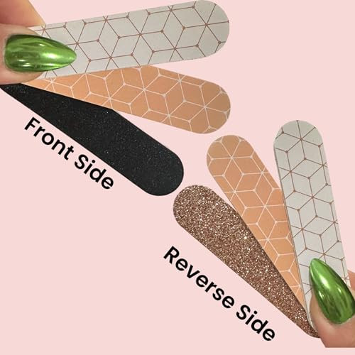 Set of 18 Dual-Sided Nail File Emery Board Heavy Medium & Fine Grit Cushioned 