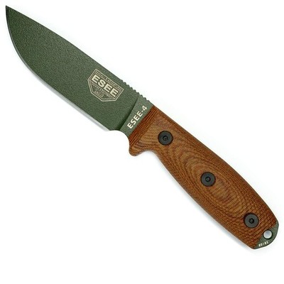 OD Green Kitchen Knife Micarta Handle 4.5 Inch Blade Lifetime Guarantee USA
