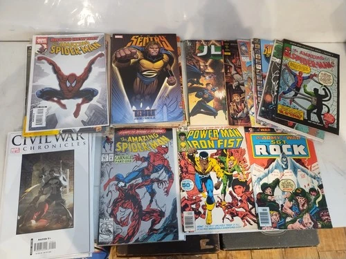 Marvel Comic Book LOT OF 44X Amazing Spiderman Carnage Civil War 30 Cent Vintage
