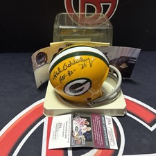 Herb Adderley Jim Ringo Willie Wood Autographed Green Bay Packers JSA HOF Mini