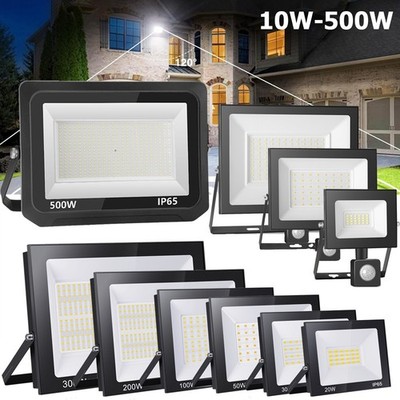 500W 300W 200W 100W 50W 30W 20W 10W LED Strahler Fluter Außen Scheinwerfer IP65