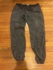 EXPRESS Men's Gray Striped Jogger Pants - Size 36