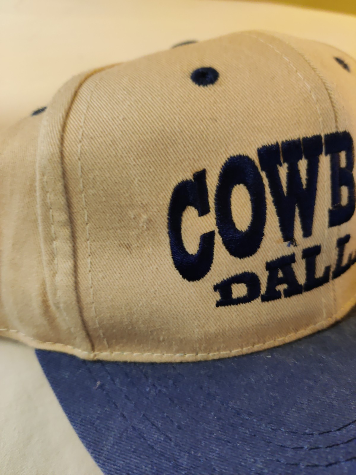 1990s Super Vintage Dallas Cowboys Hat Cap Script SnapBack Drew Pearson Co. 