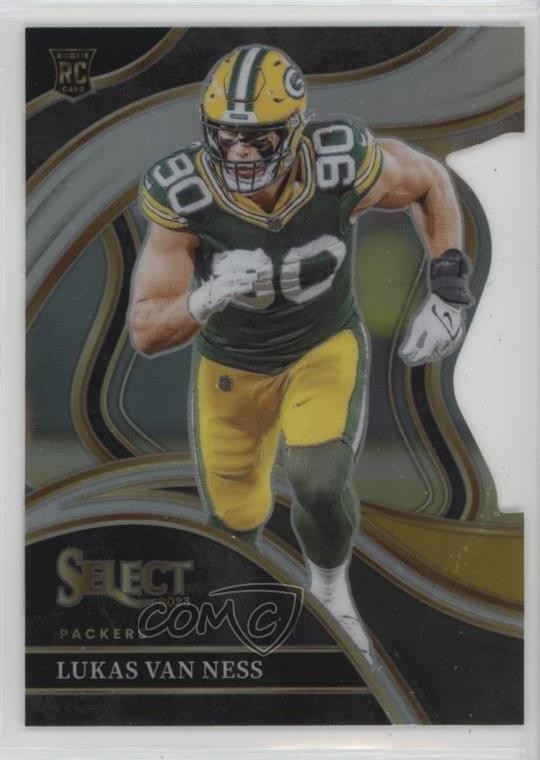 2023 Select Club Level Black & Gold Prizm Die-Cut Lukas Van Ness Rookie RC 0t6o