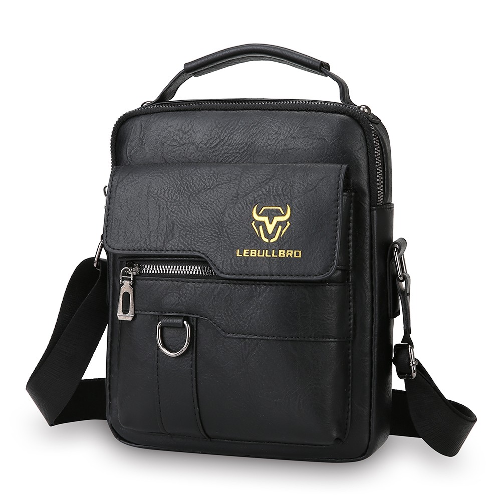 Men's Leather Handbag Shoulder Bag Business Briefcase Crossbody