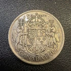 1941 Canadian 50 Cents, George VI, Silver (.800), ASW .3oz Gu407