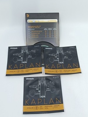 D'Addario KA310-4/4M Kaplan Amo Saiten Satz Medium Tension Violin - Ohne G-Sol !