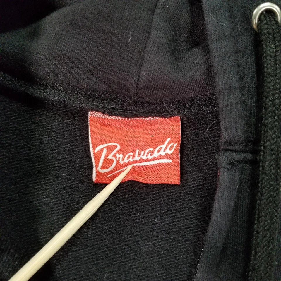 Sudadera con Capucha Avenged Sevenfold Talla M Negra Cremallera Completa Bravado Y2K Gráficos Delanteros y Traseros Foto 4 de 4