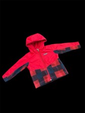Columbia - Toddler Steens Mountain Overlay Hoodie Jacket - RED Plaid 18-24 Mos