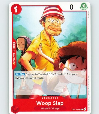 Woop Slap OP13-006 Common Carrying On His Will One Piece Near Mint