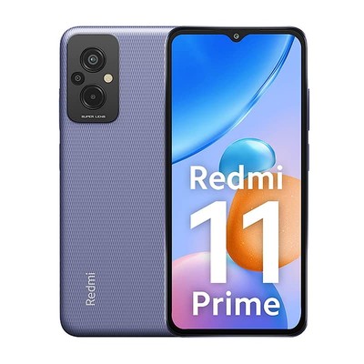 Redmi 11 Prime (Peppy Purple, 4GB RAM 64GB ROM) | Prime Design | High Pe