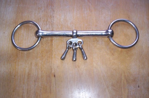 Used Stainless Barmouth Breaking Bit with Keys 5" Mouth 2 1/2" Side Rings