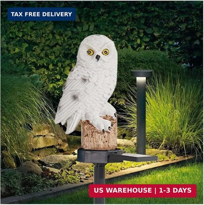 Eagle Solar Garden Lights - Outdoor Decor with LED Path Lights, Animal Statue